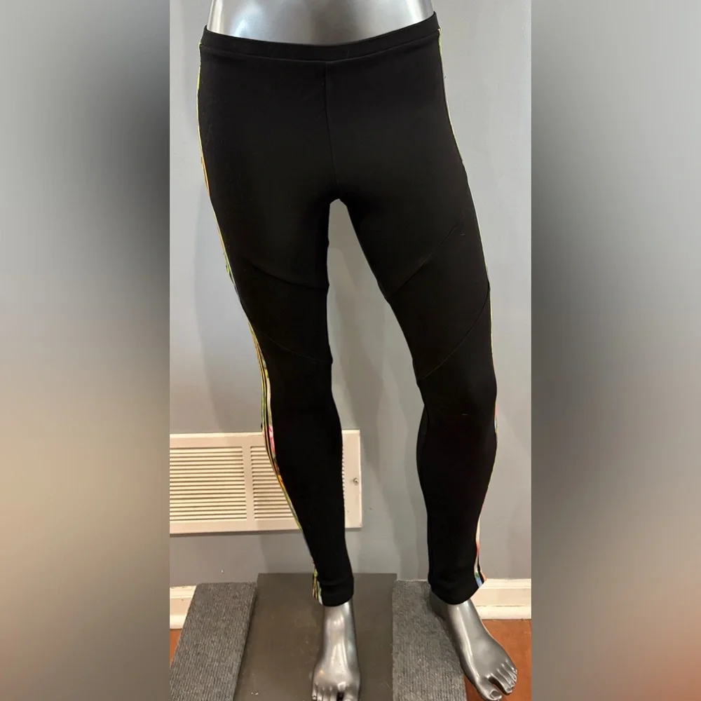 Altuzarra Black Three Colorblock Stripe Leggings- XS
